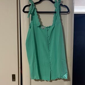 Mint Green Sleeveless Top